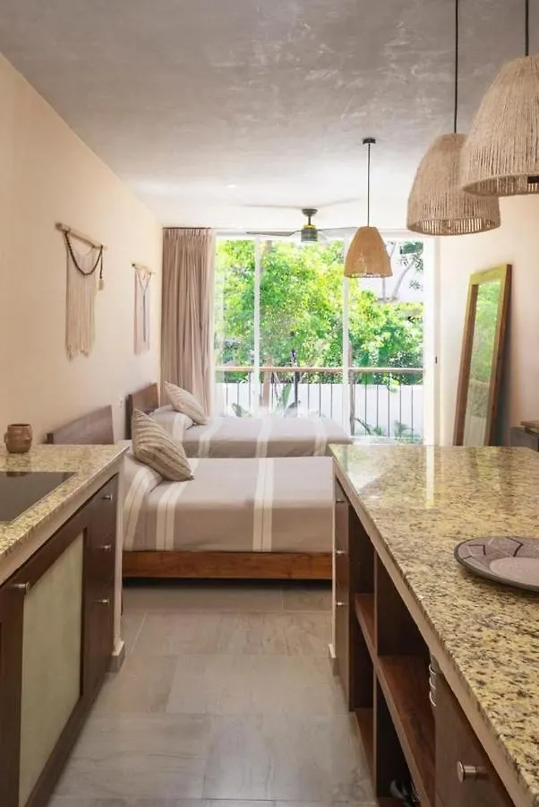 Aruna, Nuevo Centrico Estudio Para 4 Personas En Tulum Aparthotel